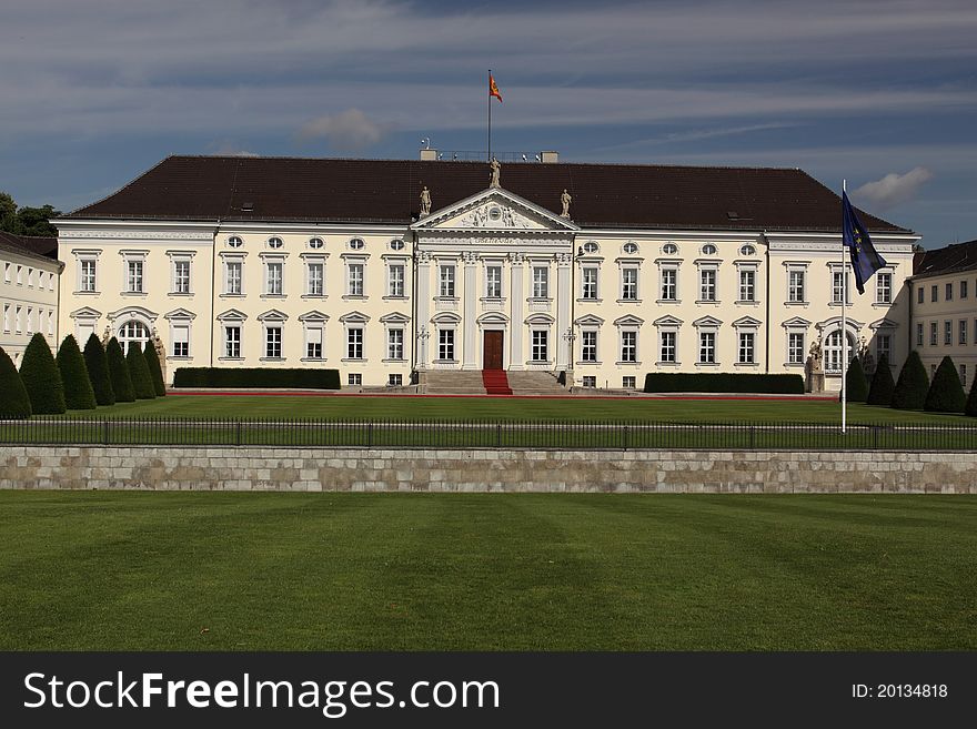 The Bellevue palace - the seat of President of Germany in Berlin, Germany. The Bellevue palace - the seat of President of Germany in Berlin, Germany.