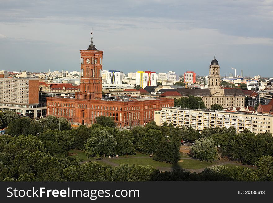 The view of Berlin from TV tower, Germany. The view of Berlin from TV tower, Germany.