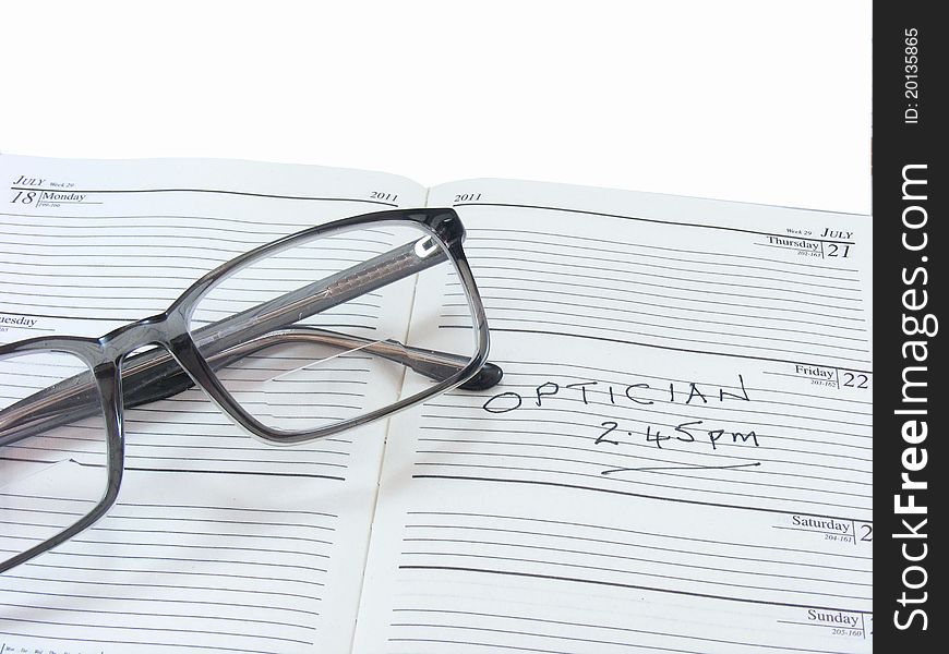 Spectacles On A Diary