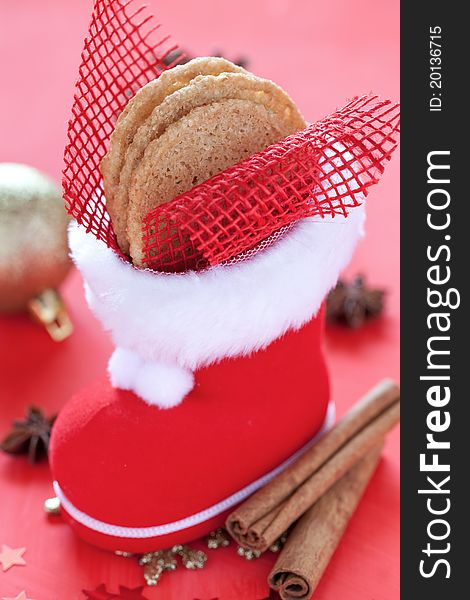 Fresh baked cookies with decoration