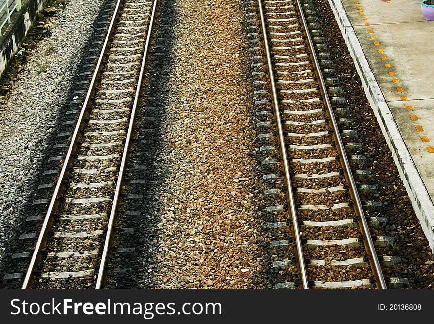 Bird eye view the twin railway