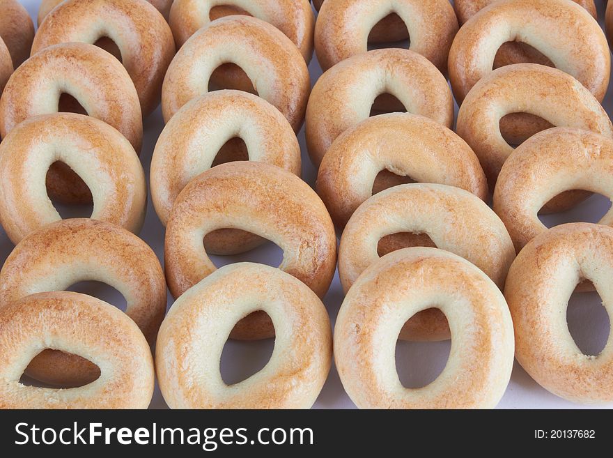 A lot of delicious bagels. Can be used as a background