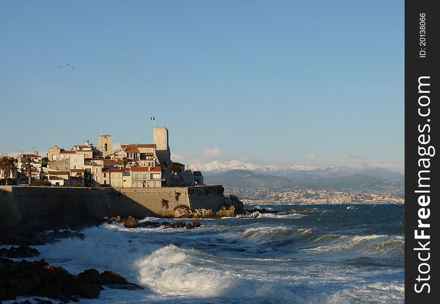 Antibes is a city in the French Riviera. Antibes is a beautiful city. Walking to the old downtown is easy and makes for excellent views.