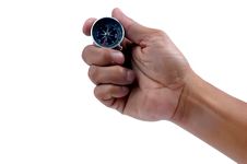 Man S Hand Holding A Compass Stock Image Man S Hand Holding A Compass Stock Image