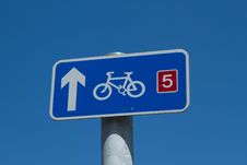 Bicycle Sign. Stock Image