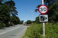 Free Speed Limit Sign. Royalty Free Stock Photography - 20143147