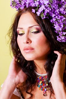 Porrait Of Beautiful Young Woman Royalty Free Stock Photography Porrait Of Beautiful Young Woman Royalty Free Stock Photography