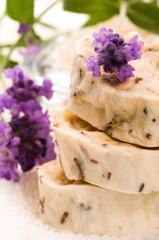 Handmade Soap With Lavender Flowers Royalty Free Stock Images Handmade Soap With Lavender Flowers Royalty Free Stock Images