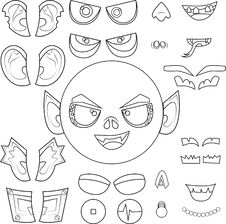 Monster Head Royalty Free Stock Photos Monster Head Royalty Free Stock Photos