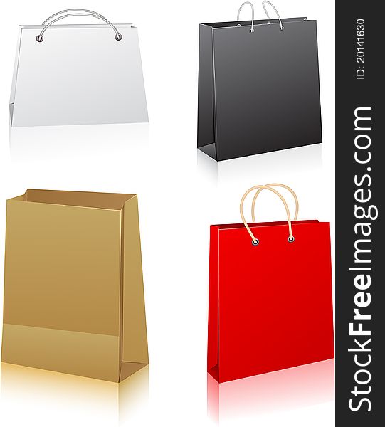 Set of shopping bags.