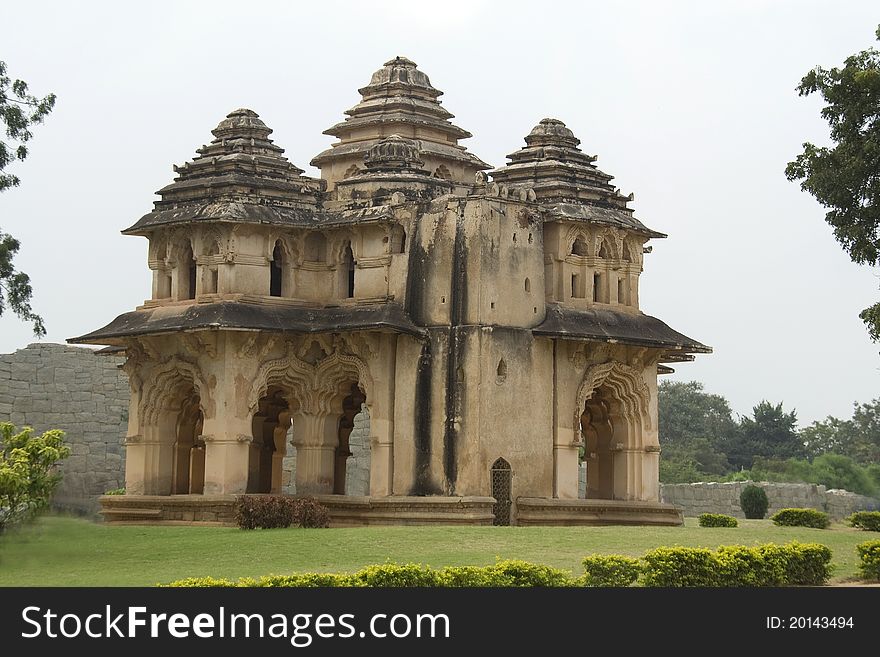 Renowned Lotus Mahal, the Queens' Palace, at Hampi, Karnataka, India, Asia. Renowned Lotus Mahal, the Queens' Palace, at Hampi, Karnataka, India, Asia