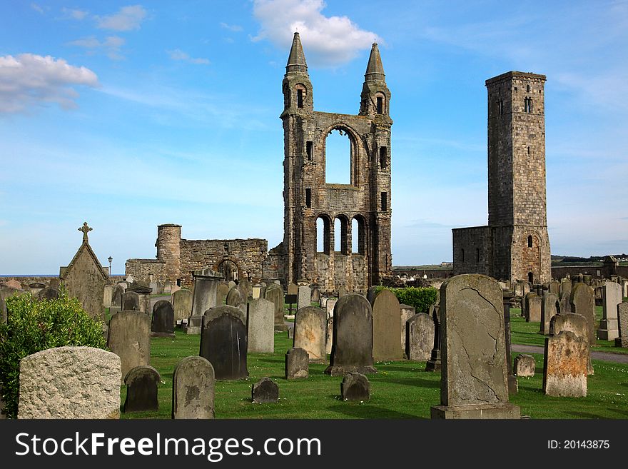 St Andrews cathedral grounds, GB