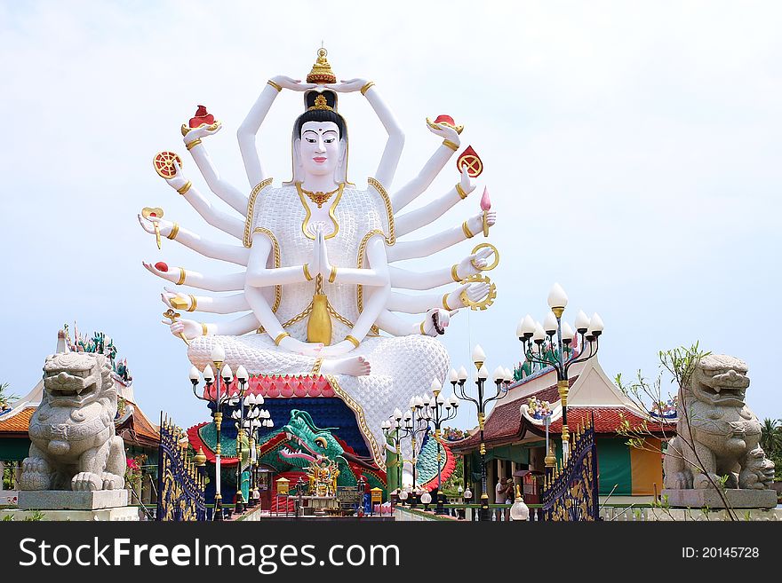 Guan Yin at Wat Plai Lam,Samui,Thailand