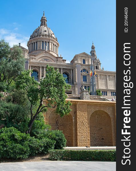 Montjuic Royal Palace in Barcelona, Spain