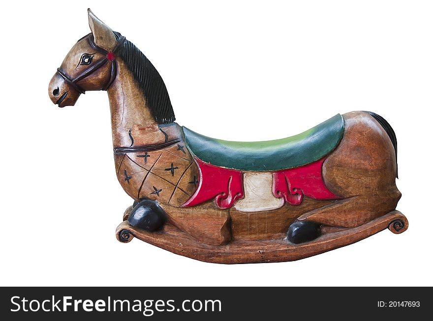 Horse made of wooden with handicraft. Horse made of wooden with handicraft.