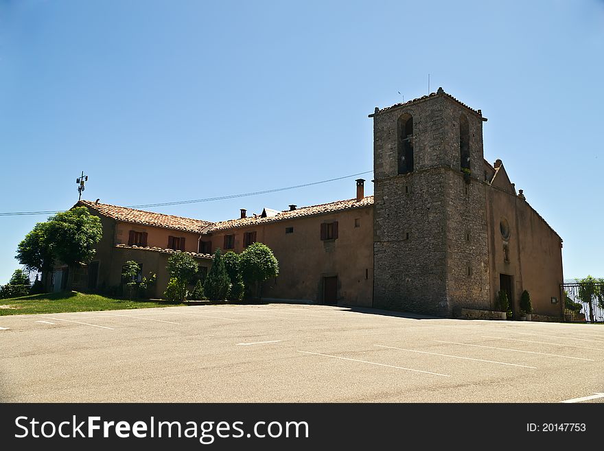 Old abbey in the Pyrenees. Caalania. Spain