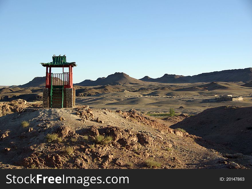 A monastery in Mongolia, in Asia