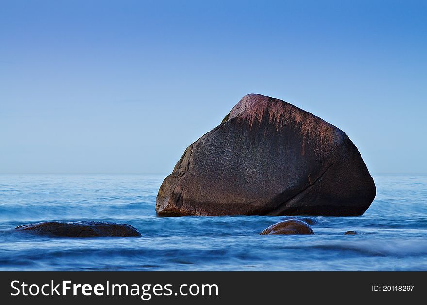 The Baltic Sea coast in Lohme on Ruegen (Germany).