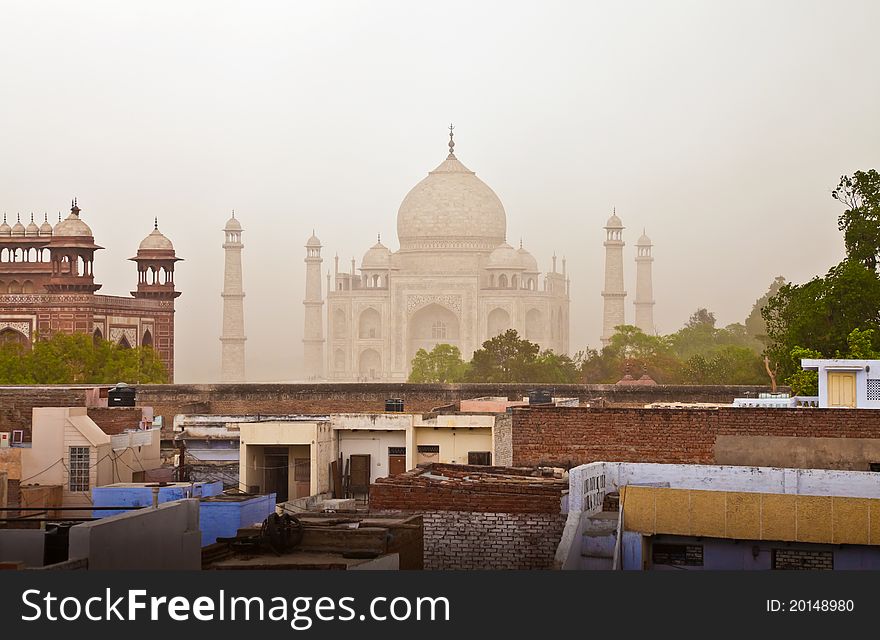 The Taj Mahal is a mausoleum located in Agra, India. It is one of the most recognisable structures in the world. The Taj Mahal is a mausoleum located in Agra, India. It is one of the most recognisable structures in the world.