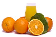 Bunch Of Oranges With Juice Royalty Free Stock Image Bunch Of Oranges With Juice Royalty Free Stock Image