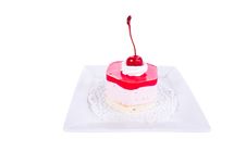 Cheesecake With Cherries Stock Images Cheesecake With Cherries Stock Images