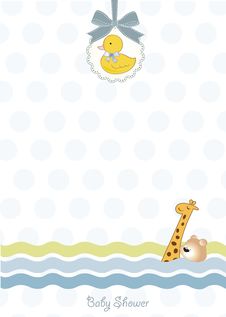 Baby Shower Announcement Card Royalty Free Stock Images Baby Shower Announcement Card Royalty Free Stock Images
