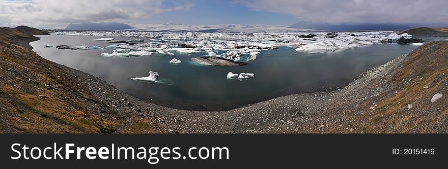 Floating icebergs, famous Jokullsarlon lagoon, Iceland. Floating icebergs, famous Jokullsarlon lagoon, Iceland