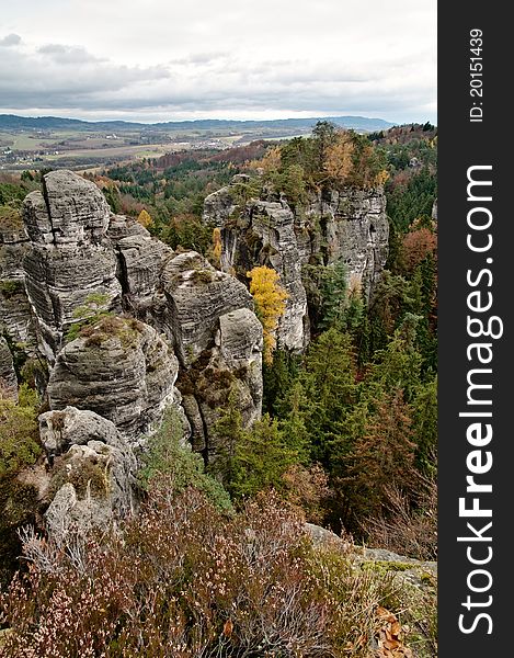 Sandstone rocks in the northern part of the Czech Republic (central Europe) - Czech Paradise. Sandstone rocks in the northern part of the Czech Republic (central Europe) - Czech Paradise