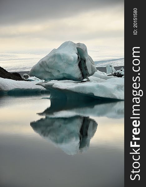 Floating icebergs, famous Jokullsarlon lagoon, Iceland. Floating icebergs, famous Jokullsarlon lagoon, Iceland