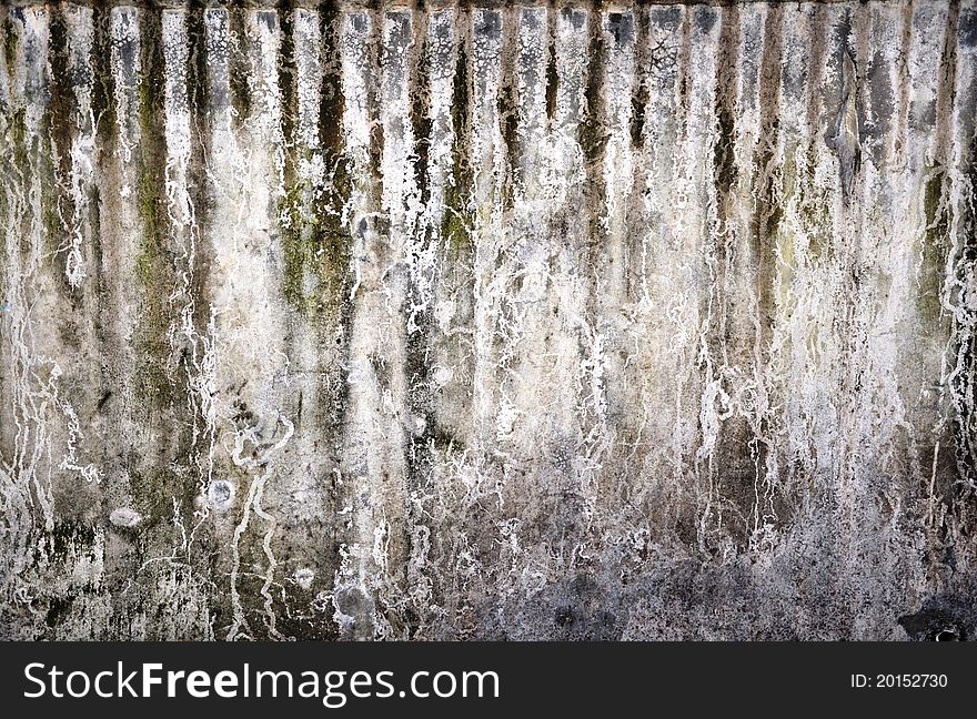 Water erosion of the wall,background