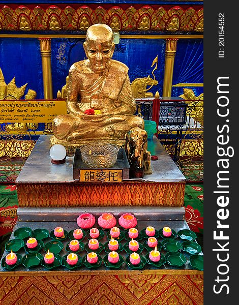 Buddha at the Thai temple Wat Chayamangkalaram in Penang, Malaysia