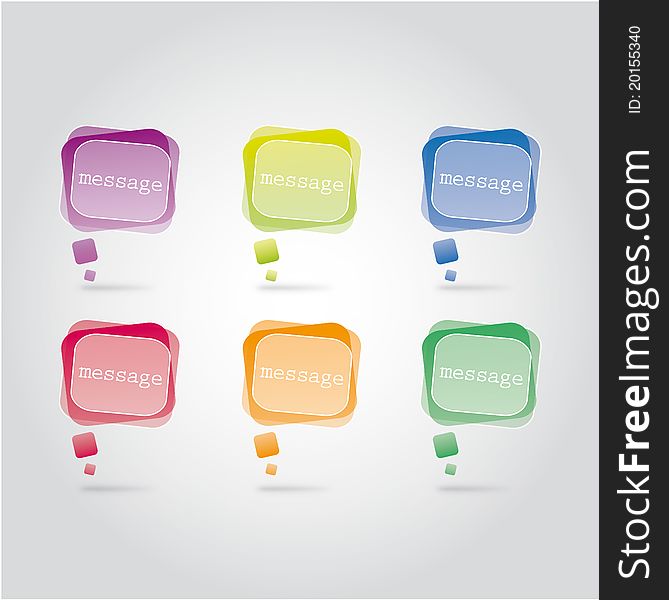 Colour message backroun bubbles creative. Colour message backroun bubbles creative