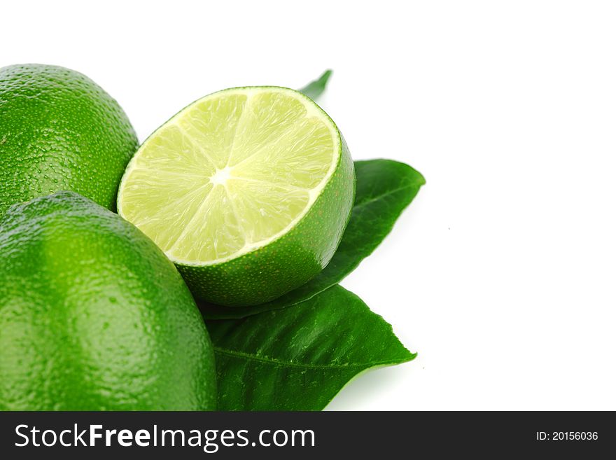 Limes On White