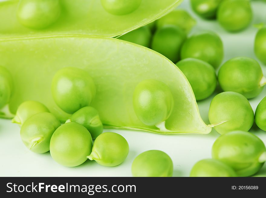 Pea Isolated On White