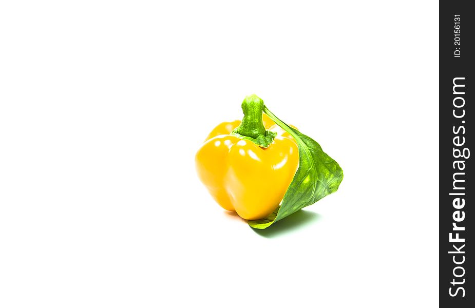 Yellow Sweet Pepper Isolation