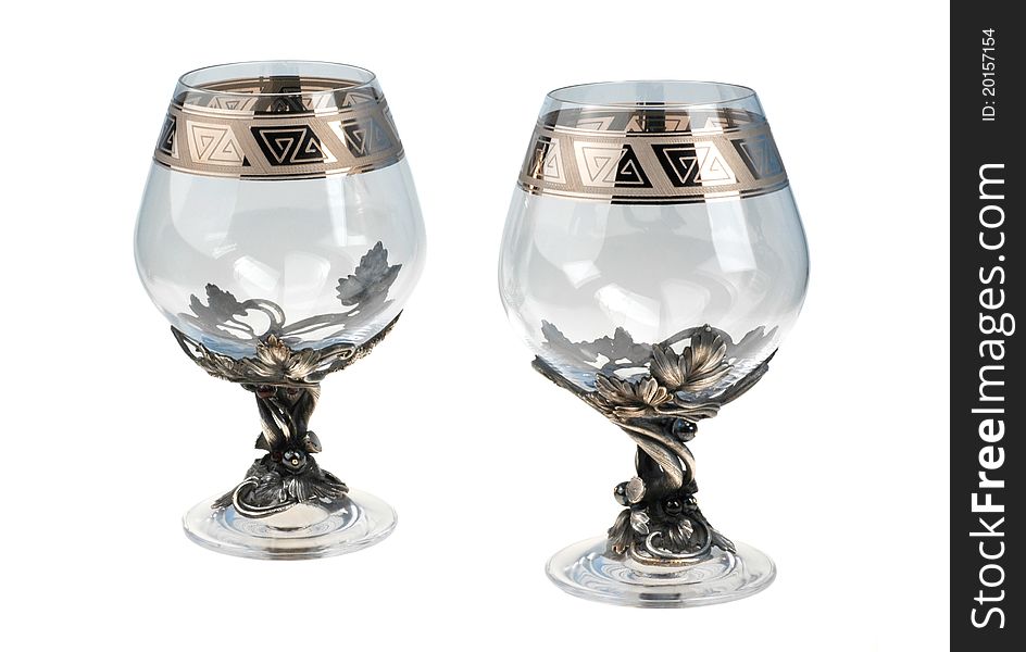 Two wine goblets