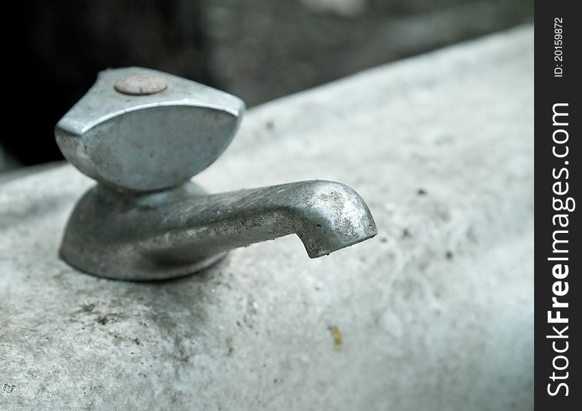 Old and dirty faucet (shallow DOF). Old and dirty faucet (shallow DOF)