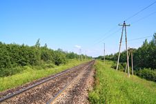 Railway Amongst Green Wood Stock Photography Railway Amongst Green Wood Stock Photography