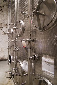 Stainless Steel Barrel Royalty Free Stock Photography