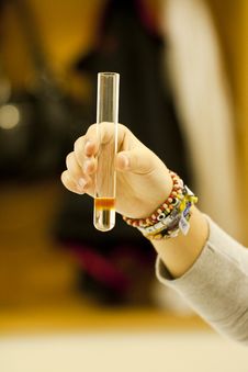 Chemistry Tube Experiment Stock Images