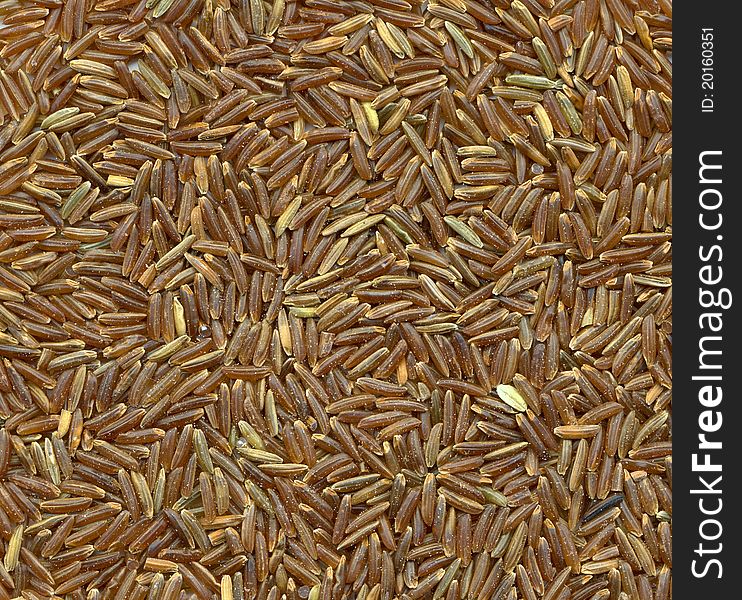 High resolution close-up background of brown rice variety. High resolution close-up background of brown rice variety