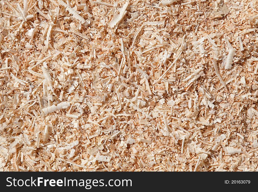 Wood shavings, sawdust, for background use