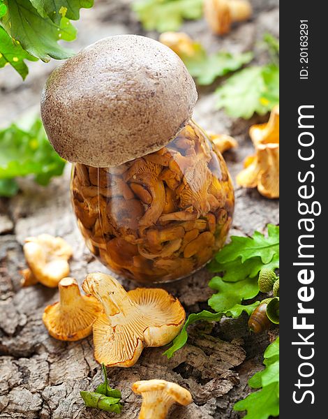 Pickled mushrooms