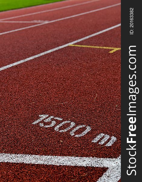 Sport grounds concept - Athletics Track Lane Numbers