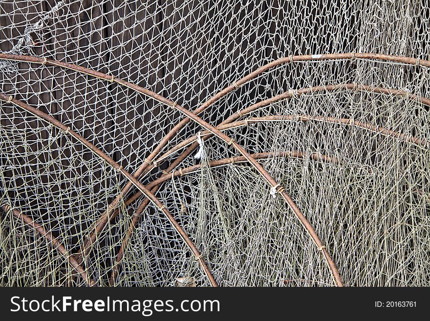 Detail of a fishing net.