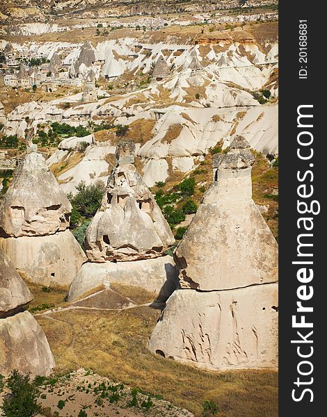 Stone formation in Cappadocia, Turkey