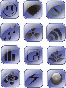 Web Icons, Buttons Royalty Free Stock Photography