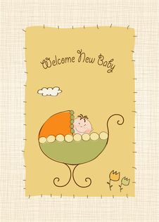 New Baby Boy Arrived Royalty Free Stock Photo
