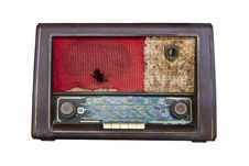 Old Radio Isolated Stock Photo Old Radio Isolated Stock Photo