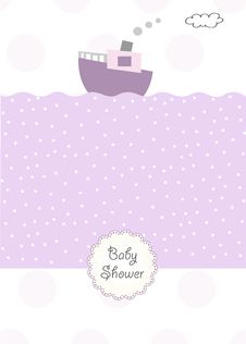 Baby Shower Invitation Stock Photography